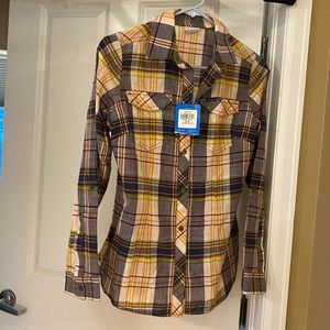 Columbia plaid button up.